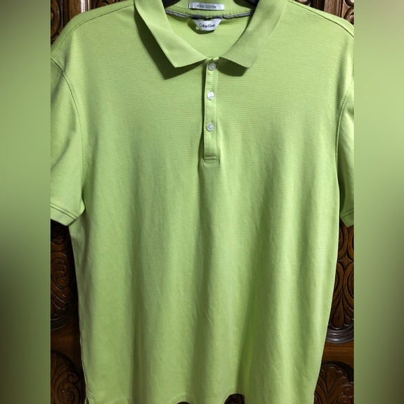 ☘️ CALVIN KLEIN - Liquid Cotten POLO Shirt - Picture 6 of 10